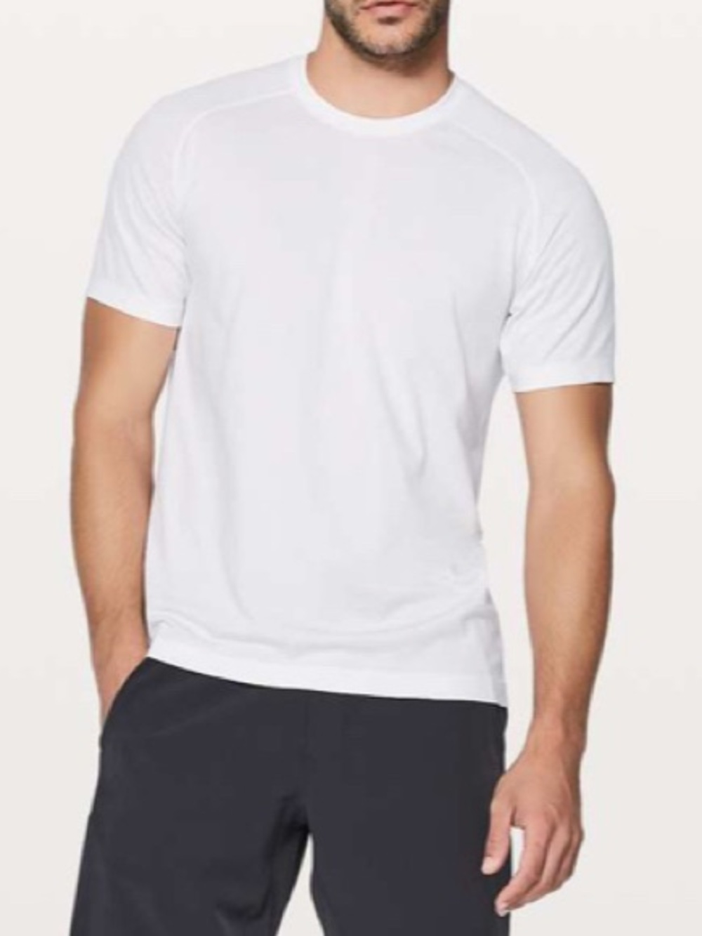 White Mens Metal Vent Shirt | Medium